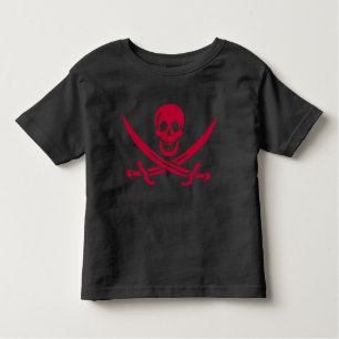 Crimson Skull & Schwerter Pirate Fahne von Calico Kleinkind T-shirt