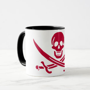 Crimson Skull & Schwerter Pirate Fahne von Calico  Tasse