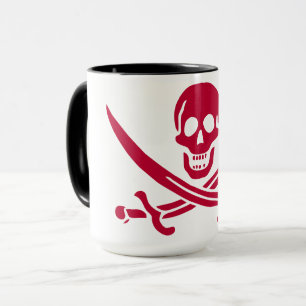Crimson Skull & Schwerter Pirate Fahne von Calico  Tasse