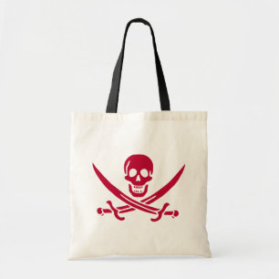 Crimson Skull & Schwerter Pirate Fahne von Calico Tragetasche