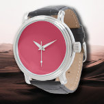 Crimson Solid Color | Classic | elegant | Trendy Armbanduhr<br><div class="desc">Crimson Solid Color | Classic | elegant | Trendy | Stilvoll</div>