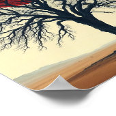 Crimson Solitude Poster (Ecke)