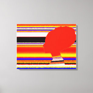 Crimson Spectrum Head Canvas Leinwanddruck