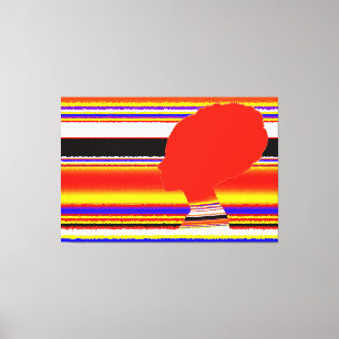 Crimson Spectrum Head XL Canvas Leinwanddruck