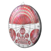 Crimson Spin - Ein wunderschöner Red Cricket Ball  Dartscheibe (Vorderseite rechts)