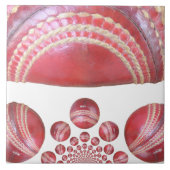 Crimson Spin - Ein wunderschöner Red Cricket Ball Fliese (Vorderseite)