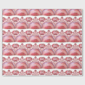 Crimson Spin - Ein wunderschöner Red Cricket Ball Geschenkpapier (Flach)