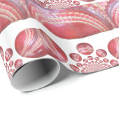 Crimson Spin - Ein wunderschöner Red Cricket Ball  Geschenkpapier (Rolleneckpunkt)