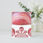 Crimson Spin - Ein wunderschöner Red Cricket Ball Postkarte (Stehend Vorderseite)