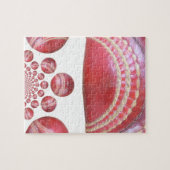 Crimson Spin - Ein wunderschöner Red Cricket Ball Puzzle (Horizontal)