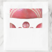 Crimson Spin - Ein wunderschöner Red Cricket Ball Rechteckiger Aufkleber (Tasche)