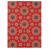 Crimson Starburst Bloom Klemmbrett (Rückseite)
