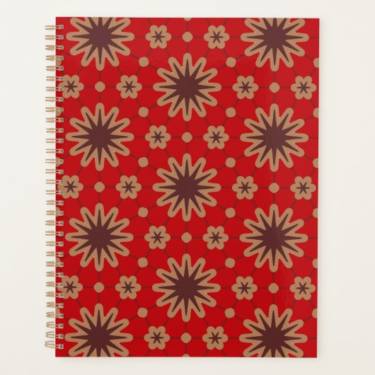 Crimson Starburst Bloom Planer (Vorderseite)