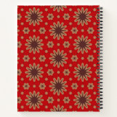 Crimson Starburst Blüte Notizblock (Rückseite)
