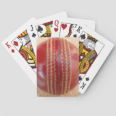 Crimson Stitch Focus: Nahes Up of Cricket's Heart Spielkarten (Rückseite)