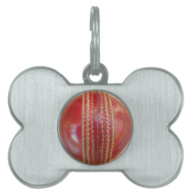 Crimson Stitch Focus: Nahes Up of Cricket's Heart Tiermarke (Vorderseite)