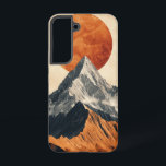 Crimson Summit Glow Phone Case Samsung Galaxy Hülle<br><div class="desc">Ein strahlend rotes Set hinter dunklen,  zerklüfteten Gipfeln in diesem auffallenden Design voll von natürlichem Power und visuellem Drama.</div>