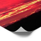 Crimson Sunset Poster (Ecke)