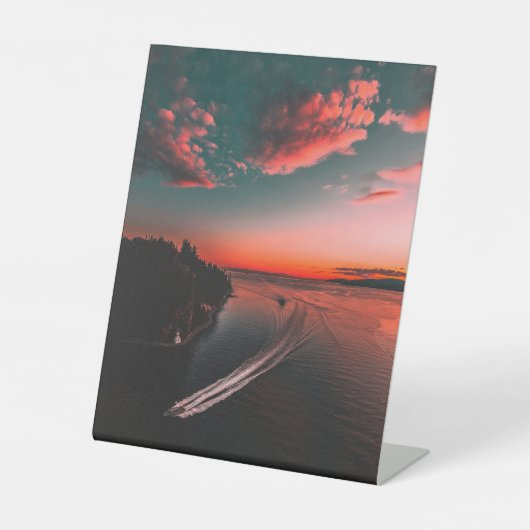 „Crimson Sunset Road“ Sockelschild (Vorderseite)