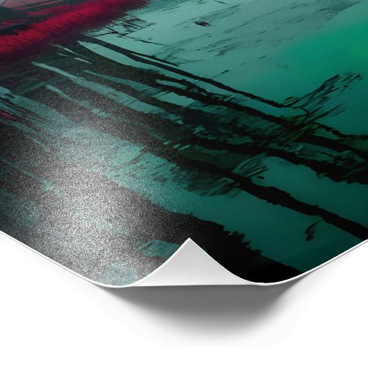 Crimson Swamp Fotodruck (Ecke)