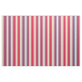 Crimson, Tan und Deep Sky blauer Linien Stoff (Fat Quarter (45,7 x 55,9 cm))