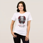 Crimson Tears in Bloom Tri-Blend Shirt (Vorderseite voll)
