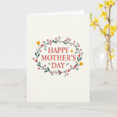 Crimson Text Muttertags-Kunstkarte Karte (Gelbe Blume)