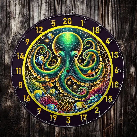 Crimson-Tiefen Octopus Dartboard Dartscheibe