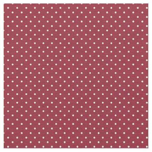 Crimson Tiny Dots Stoff (Nahaufnahme)