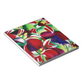 Crimson Tropical Singapur Orchids Blume Art Notizblock (angewinkelt)