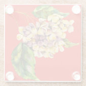 Crimson und Geranium-Untersetzer Glasuntersetzer (Rückseite)