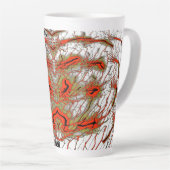 Crimson Vortex Latte Mug Milchtasse (Rechte Ecke)