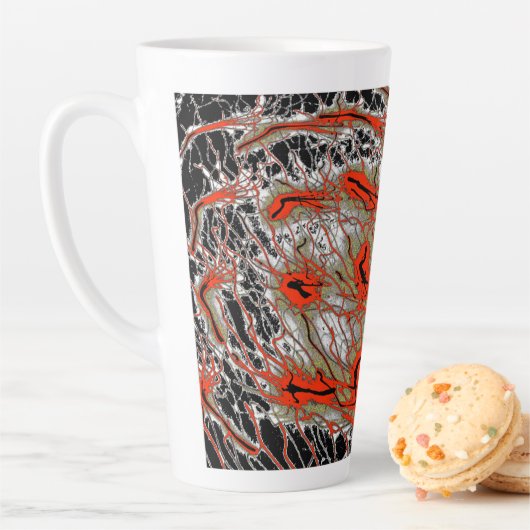 Crimson Vortex Latte Mug Milchtasse (Beispiel)