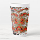 Crimson Vortex Latte Mug Milchtasse (Vorderseite)