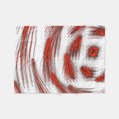 Crimson Wave Motion Fleece Blanket (Vorderseite (Horizontal))