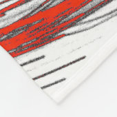 Crimson Wave Motion Fleece Blanket (Ecke)