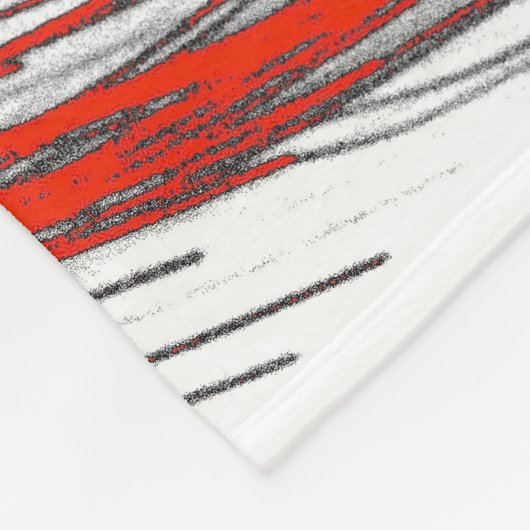 Crimson Wave Motion Fleece Blanket (Ecke)