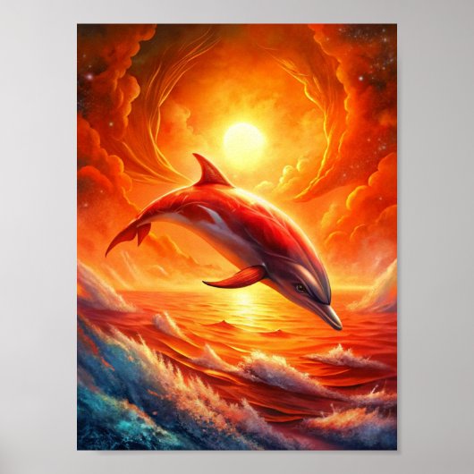 "Crimson Waves" Poster (Vorne)