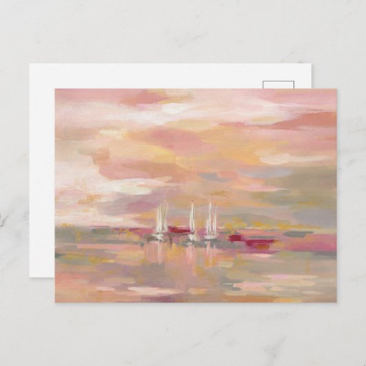 Crimson Waves Postkarte (Vorne/Hinten)