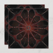 Crimson Web: Fraktal-Tanz mit der Redback Spider Einladung (Vorne/Hinten)