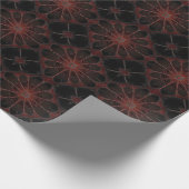 Crimson Web: Fraktal-Tanz mit der Redback Spider Geschenkpapier (Ecke)