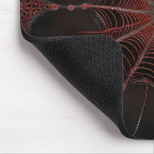 Crimson Web: Fraktal-Tanz mit der Redback Spider Mousepad (Ecke)