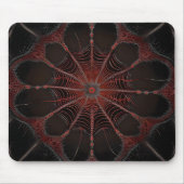 Crimson Web: Fraktal-Tanz mit der Redback Spider Mousepad (Vorne)