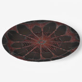 Crimson Web: Fraktal-Tanz mit der Redback Spider Pappteller (Schrägansicht)