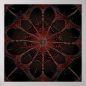 Crimson Web: Fraktal-Tanz mit der Redback Spider Poster (Vorne)