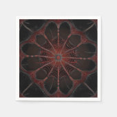 Crimson Web: Fraktal-Tanz mit der Redback Spider Serviette (Vorderseite)