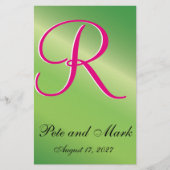 Crimson Wedding Monogram (Vorderseite)