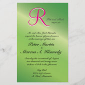 Crimson Wedding Monogram (Rückseite)