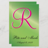 Crimson Wedding Monogram (Vorne/Hinten)