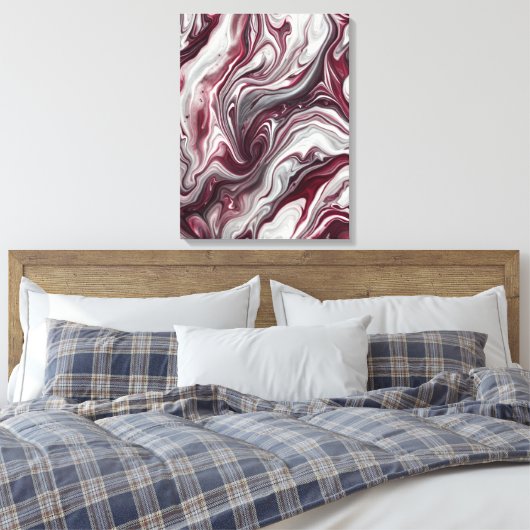 Crimson Whirlwind Leinwand Art (Insitu (Schlafzimmer))